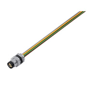 Weidmüller - Rundsteckverbinder, Einbau (mit Leitung) Steckverbinder SAIE-M8S-8-0.2U-HW Stift, M8 Gewinde − 10 Stück