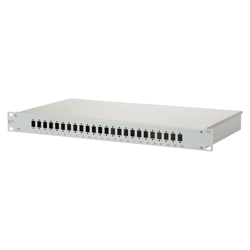 Metz Connect - Frontpanel/Patchpanel leer (Schaltschrank) LWL-Box leer grau OpDATfix für 24LC-D