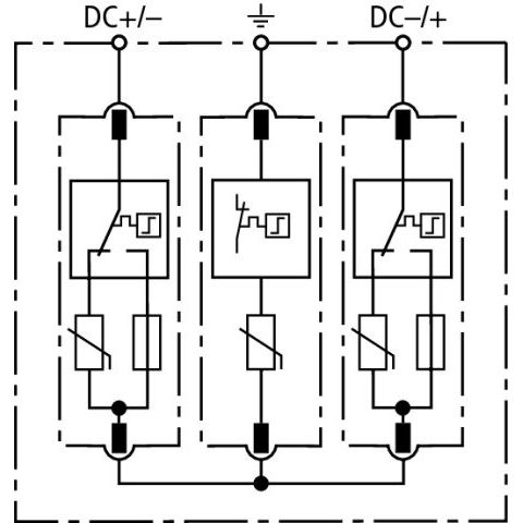 DEHN - Überspannungsableiter für Energietechnik/Stromversorgung ÜS-Ableiter DEHNguard DG M YPV SCI 1000
