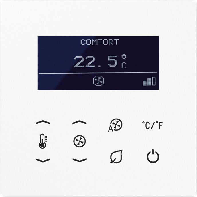 Jung - Bussystem-Mehrfach Bediengerät KNX Raumtemperatur-Display TRD LS 9248 WW Busankoppler − 1 Stück