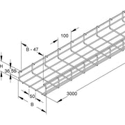 Niedax - Gitterrinne Gitterrinne GRC 60.200 l=3m − 3 Meter
