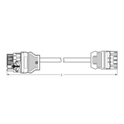 WAGO - Konfektionierte Leitung für steckbare Gebäudeinstallation konfekt.Verbindungsleitung 771-8965/017-101 Eca, Verteiler − 1 Stück