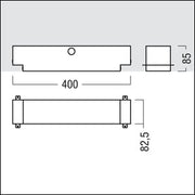 Zumtobel Group - Mechanisches Zubehör/Ersatzteile für Leuchten Betoneingießgehäuse PURESIGN150#22168778 COMSIGN ED GEH BETON
