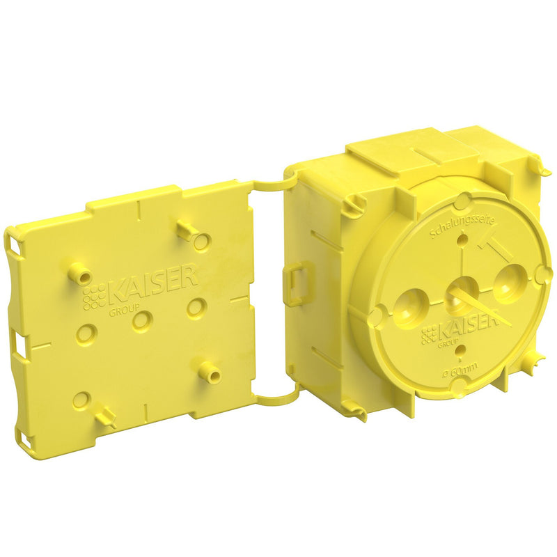Kaiser - Dose, Gehäuse für Montage in der Wand/Decke Gerätedose Flat 45 1256-01 Betonbau