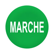 Schneider Electric - Kalotte, Linse Tastenschild Flush 30mm ZBAF342 grün MARCHE − 10 Stück