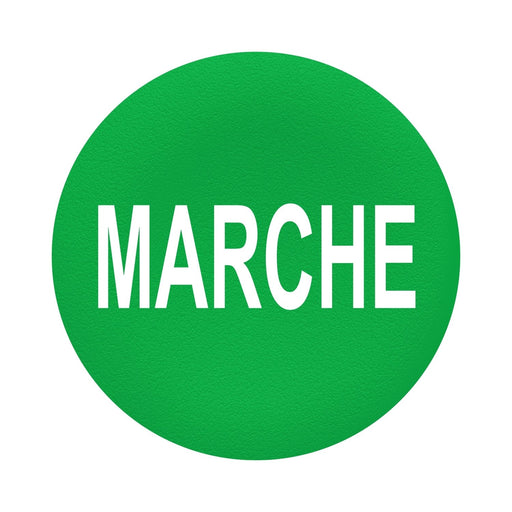 Schneider Electric - Kalotte, Linse Tastenschild Flush 30mm ZBAF342 grün MARCHE − 10 Stück