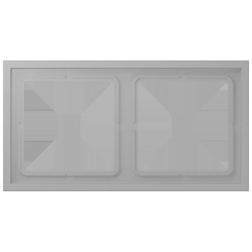 Jung - Abdeckrahmen Rahmen 2-fach LCZ 982 BF 204 gris moyen