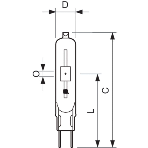 Philips Lighting - Halogen-Metalldampflampe ohne Reflektor Entladungslampe CDM-TC 70W/830 70W 6500lm