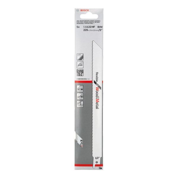 Bosch - Säbelsägeblatt Pallet Repair S1122HF fast 2608656021 Säbelsägeblatt 5 Stk − 5 Packung