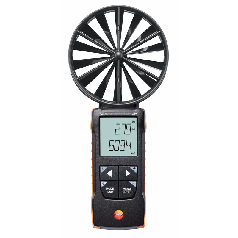 Testo - Messgerät für Umweltgrößen Flügelrad-Anemometer testo 417 100 mm