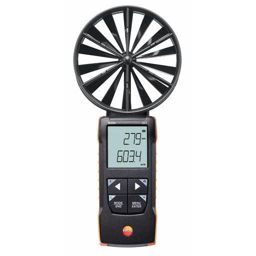 Testo - Messgerät für Umweltgrößen Flügelrad-Anemometer testo 417 100 mm