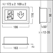 Zumtobel - Sicherheitsleuchte LED-Rettungszeichenleuchte ARTSIGN75PMRWE8DSR