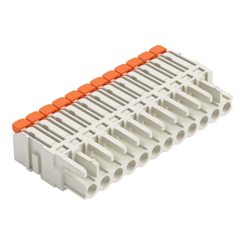 WAGO - Kabelsteckverbinder für Leiterplattensteckverbinder 1-Leiter-Federleiste,Hebel 2721-1112/326-000 PushinCAGECLAMP,lgr − 25 Stück
