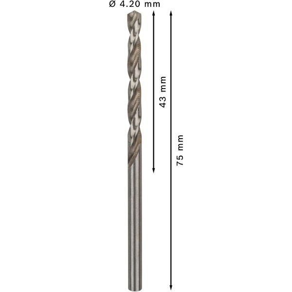 Bosch - Bohrer PRO Metal HSS-G 2608595060 Spiralbohrer 4,2 x