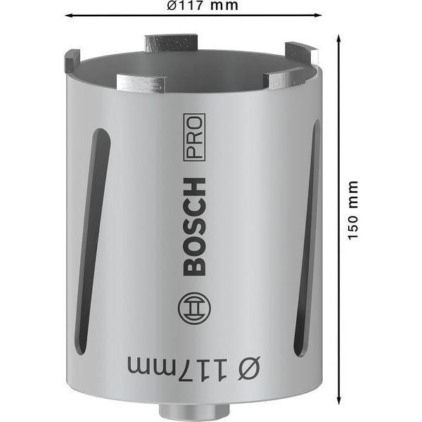 Bosch - Bohrkrone PRO Trockenbohrkrone, 117 2608587329 x 150 mm, G 1/2 Zoll