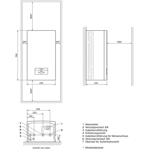 Vaillant - Elektrischer Heizkessel Elektro-Heizgerät eloBLOCK VE 18/14 18kW inkl.HE-Pumpe