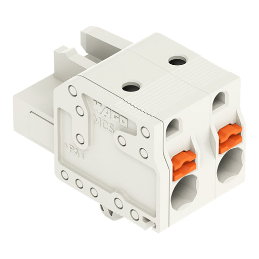WAGO - Kabelsteckverbinder für Leiterplattensteckverbinder 1-Leiter-Federleiste 2721-202/008-000 Push-inCAGECLAMP,lgr − 100 Stück