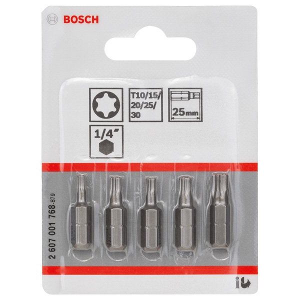 Bosch - Bit-Set Schrauberbit-Set, Extra 2607001768 Hard 5-tlg. T