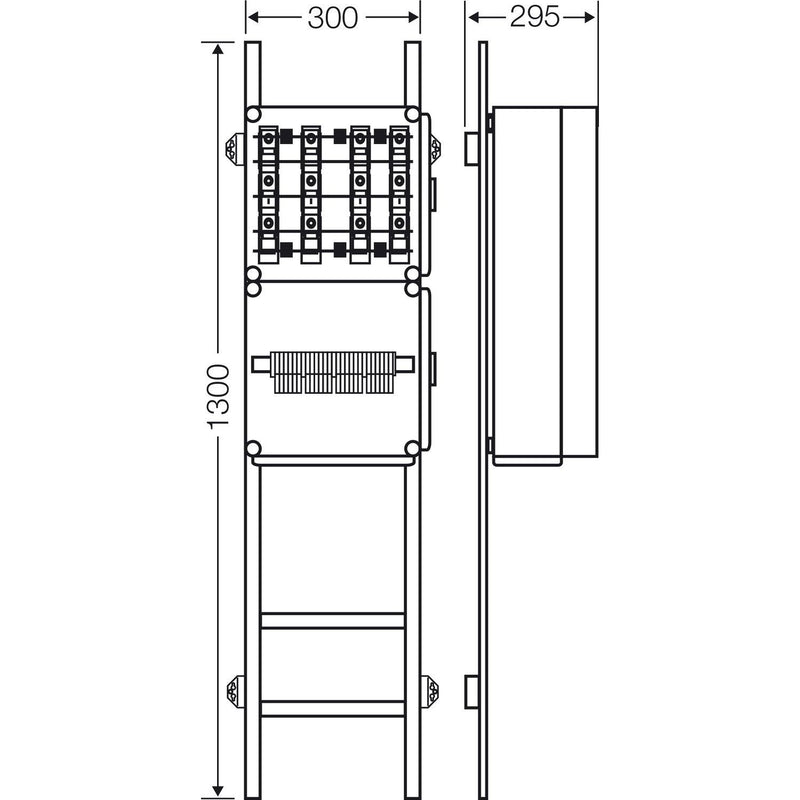 Hensel - Verteilerschrank für Energieversorgung Erweiterung Mi EV 22kW 0000 f.4 Ladep. a 22kW