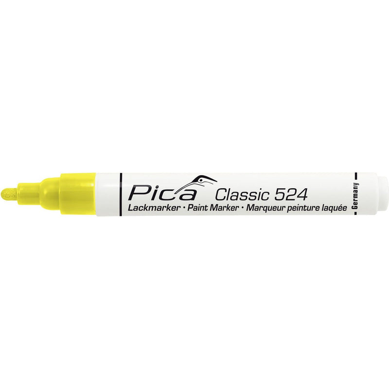 Pica-Marker - Markierungsstift Lackmarker 524/44 gelb − 10 Stück