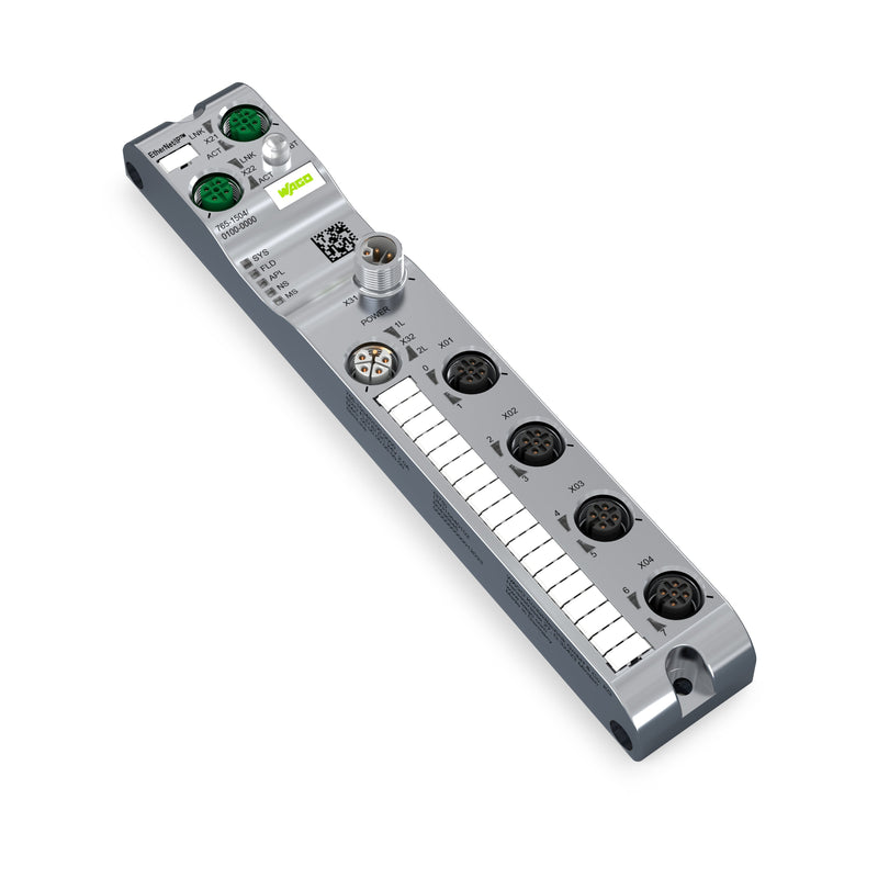 WAGO - Feldbus, Dez. Peripherie - Digitales Ein-/Ausgangs-Modul Digitalein-/-ausgang 765-1504/100-000 8-Kanal, EtherNet