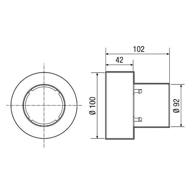 Maico - Zubehör/Ersatzteile für Ventilatoren Ventiladapter MF-A90