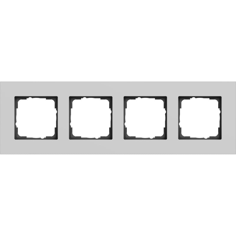 Gira - Abdeckrahmen 4f 0214405 Alum.Grau m(lack)