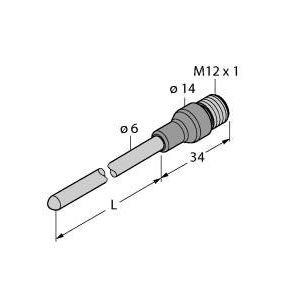 Turck - Temperatur-Prozess-Messeinrichtung Fühler TP206ACFH1141L200 Temperaturerfassung − 1 Stück