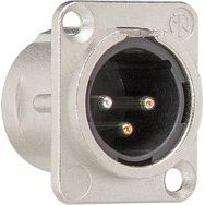 Gira - Einsatz/Abdeckung für Kommunikationstechnik XLR Flanschstecker 3-Pol 003700 D- Einsätze