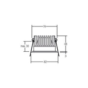 Brumberg Leuchten - Downlight/Strahler/Flutlicht LED-Einbauleuchte 12116073 350mA d2w weiß