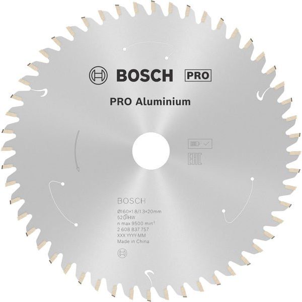 Bosch - Kreissägeblatt PRO Aluminium cordless 2608837757 Kreissägeblatt 160 x
