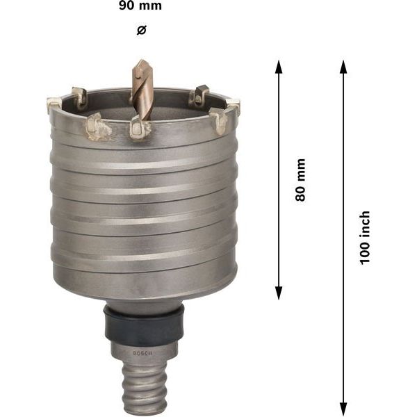 Bosch - Bohrkrone PRO SDS max-5 Bohrkrone, 2608580523 90 x 80 x 100 mm
