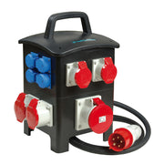 Walther Werke - CEE-Steckdosen-Kombination (IEC 60309) Steckdosenkombination 6495404B Tragb.Vollgummi 63A