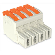 WAGO GmbH & Co. KG - Ein- und mehrpolige Klemmenleiste 1-Leiter-Federleiste,Hebel 832-1104/000-9037 PushinCAGECLAMP,lgr − 20 Stück
