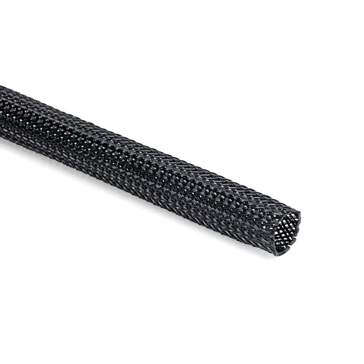 HellermannTyton - Hohlgeflechtschlauch Polyester Geflechtschlauch HEGP08-PET-BK-C4 − 100 Meter