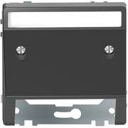 Merten - Einsatz/Abdeckung für Kommunikationstechnik Schrägauslass anth MEG4540-6034 mit Schriftfeld