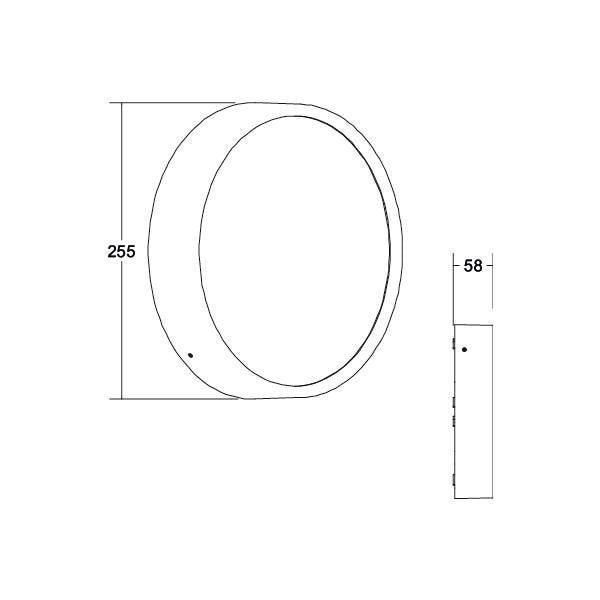Brumberg Leuchten - Decken-/Wandleuchte LED-Wandleuchte 230 V 10036183MC 3000/4000/5700K