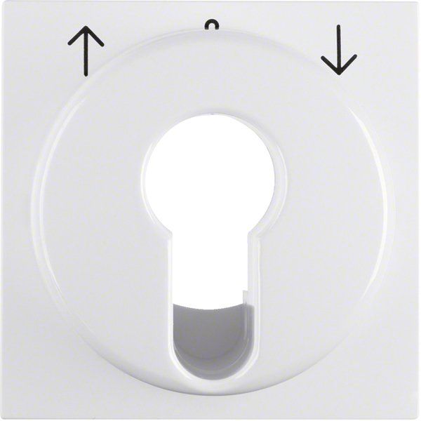 Berker - Abdeckung/Bedienelement für Installationsschalterprogramme Zentralstück 15088989 S.1 IP44 pws glänz