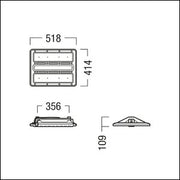 Zumtobel Group - Hallen-Reflektorleuchte LED-Hallenleuchte CR2PL M10k #42187565 840