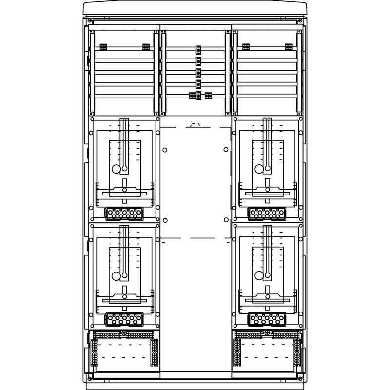 Elsta Mosdorfer - Zähler-Komplettschrank Zähleranschlusssäule ZS614.N4 A655-1 N4 4Z 3.HZ
