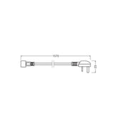 Ledvance - Zubehör/Ersatzteile für Lichtschlauch/-band Netzkabel für LED-Stripe LS AY AC PLUG UK
