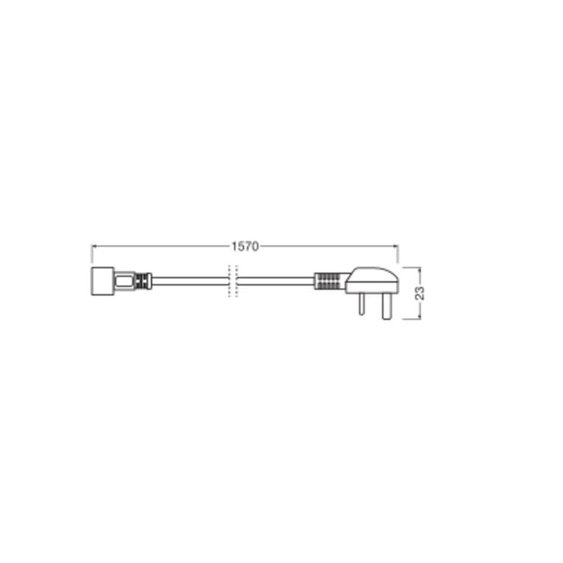 Ledvance - Zubehör/Ersatzteile für Lichtschlauch/-band Netzkabel für LED-Stripe LS AY AC PLUG UK