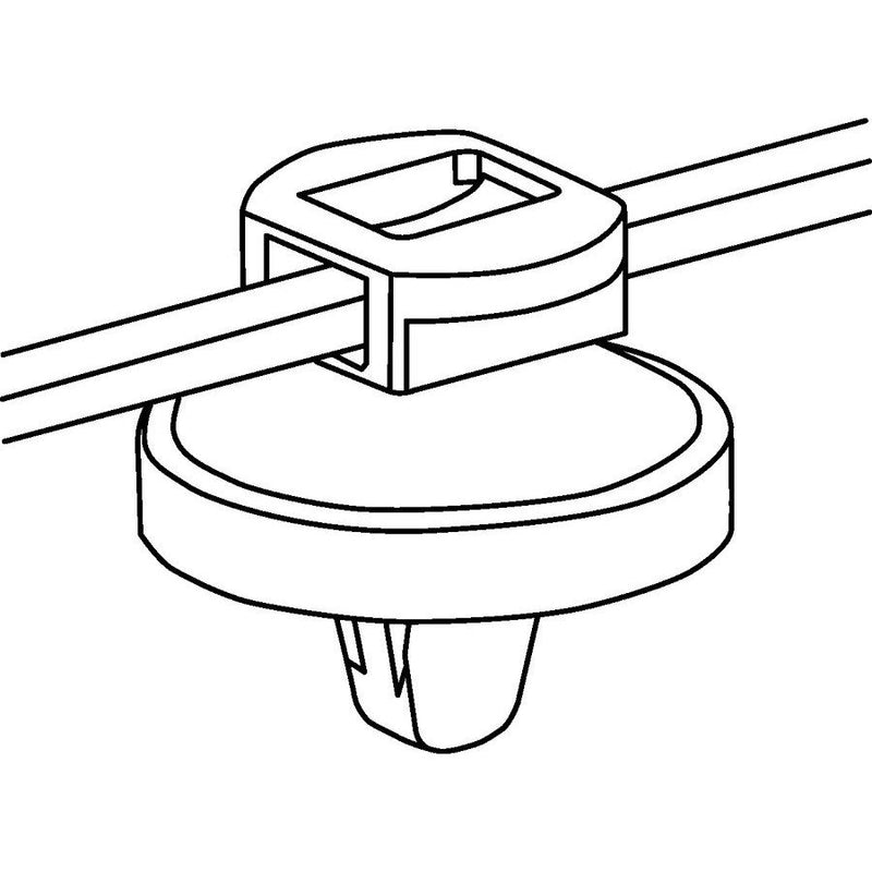 HellermannTyton - Kabelbinder Befestigungsbinder 150-93100(500) 200x4,6 schwarz − 500 Stück