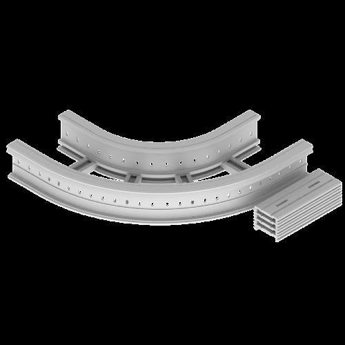 Unex - Bogen für Kabelleiter Flachbogen 90 Grad 67326-04 135x300 R300 U23X − 1 Stück by Unex
