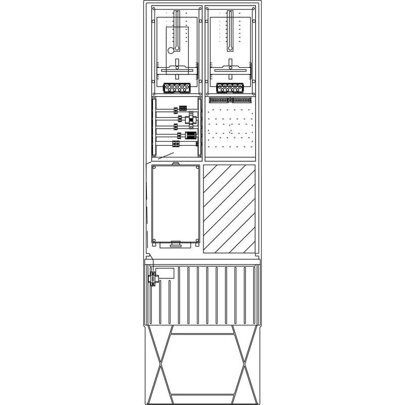 Elsta Mosdorfer - Zähler-Komplettschrank Zähleranschlusssäule ZS342T.S4.24 A340 S4 1Z TSG 3.HZ