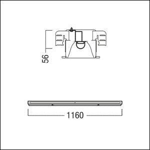 Zumtobel Group - Decken - /Wandleuchte Refurbishment Kit LE FE 1/28 #42189841 840