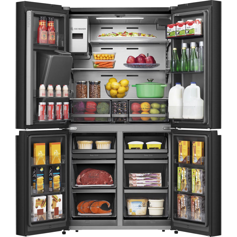 Hisense - Kühl-/Gefrierkombination Kühl/Gefrierkombi RQ760N4IFE Cross-Door,MediaCent