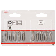 Bosch - Bit Schrauberbit Extra-Hart PZ 2607001559 2 25 mm 10er-Pack im