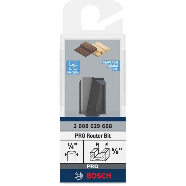 Bosch - Fräser PRO Nutfräser, 2608629688 zweischneidig 5/8