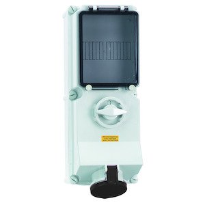 Bals Elektrotech - CEE-Steckdose abschaltbar, abgesichert (IEC 60309) Wandsteckdose abschaltbar 17523 verriegelt abgesich
